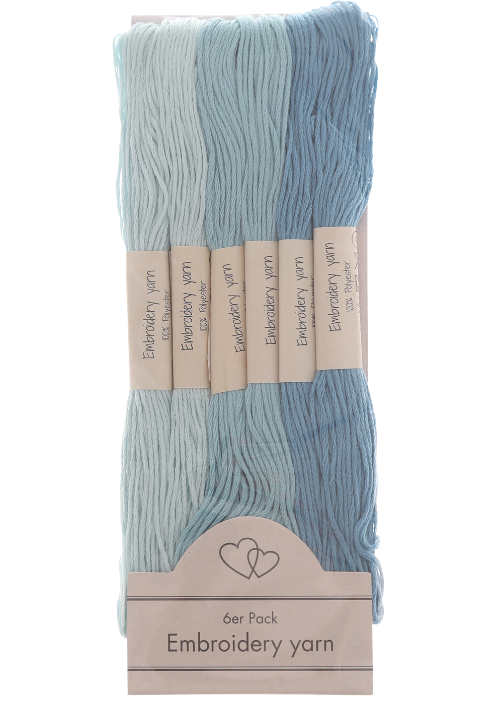 Embroidery yarn in blue colors  6pak  embroidery yarn  go handmade