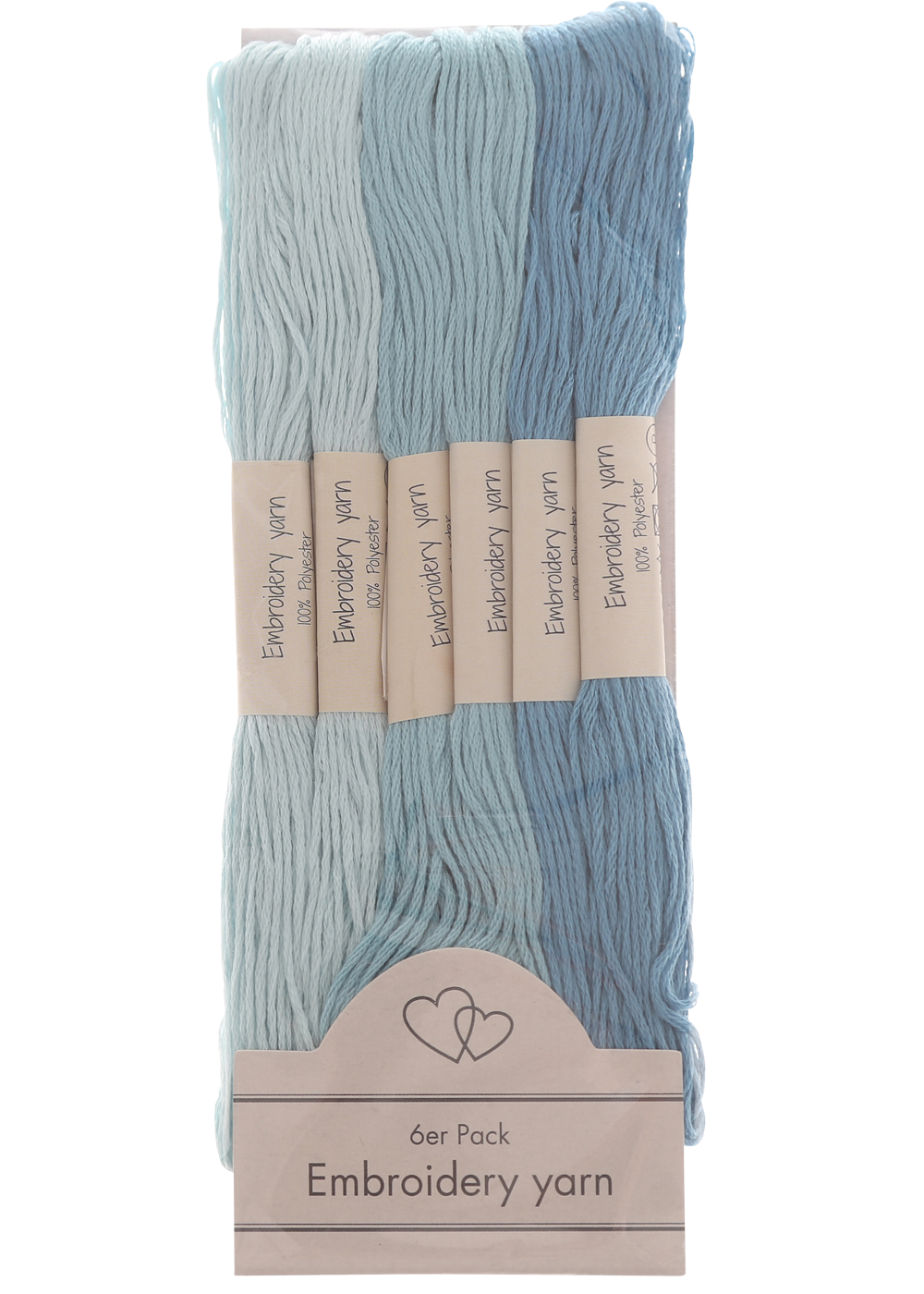 Embroidery yarn in blue colors  6pak  embroidery yarn  go handmade