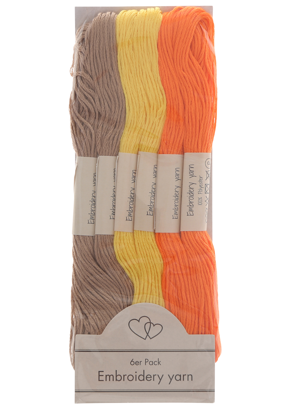Embroidery yarn in yelloworangebeige colors  6pak  embroidery yarn Embroidery yarn in yelloworangebeige colors  6pak  embroidery yarn