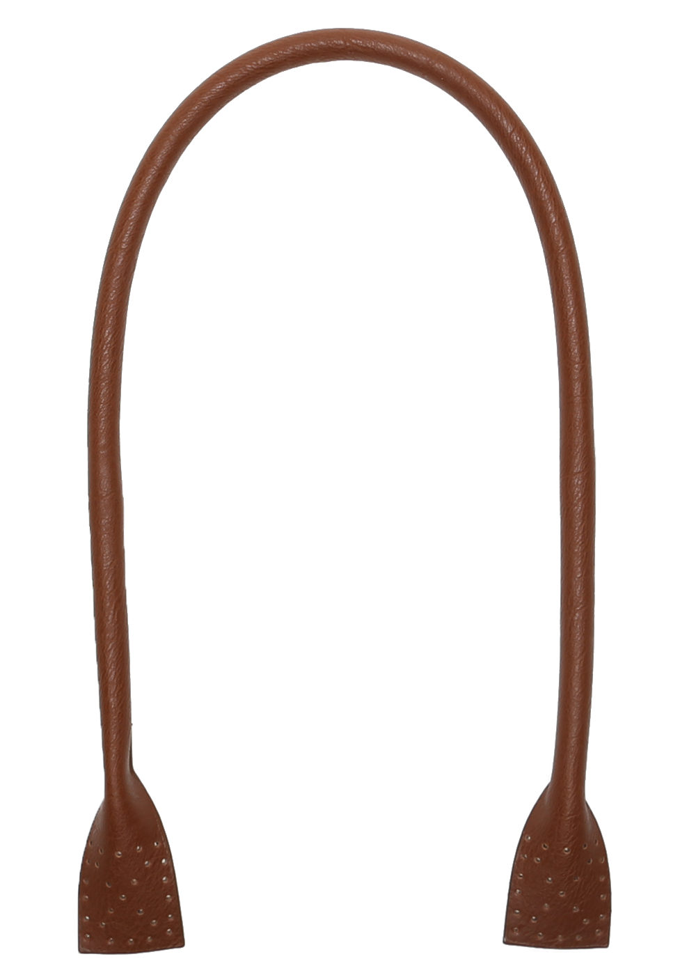 Handbag handles for sewing - brown, PU-leather - 66 cm - 2 pcs ...