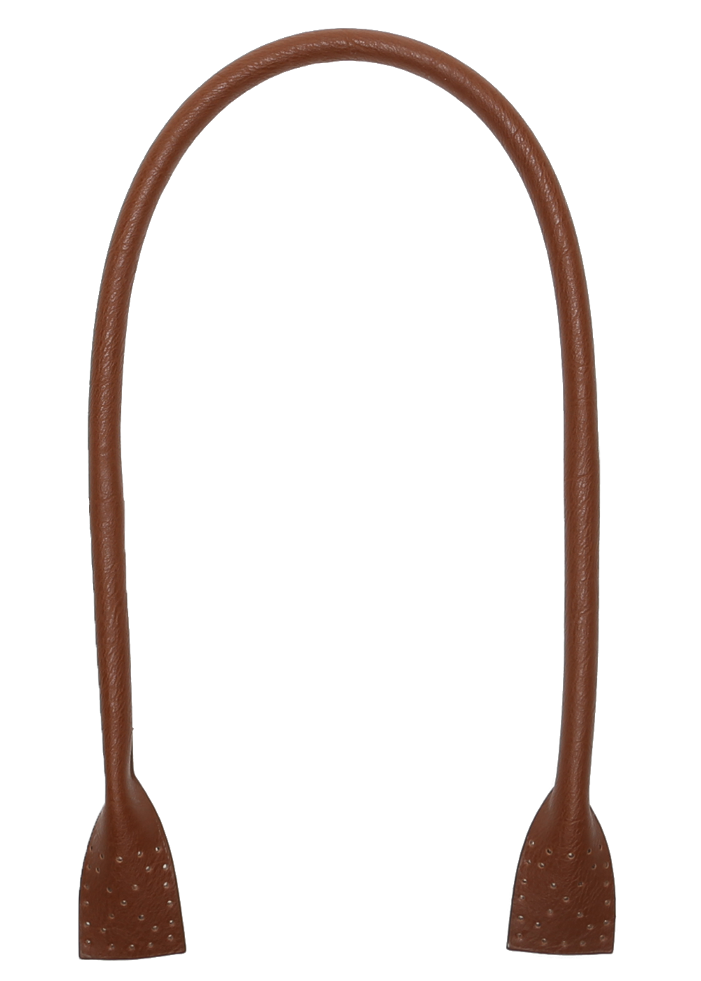 Handbag handles for sewing brown, PUleather 66 cm 2 pcs