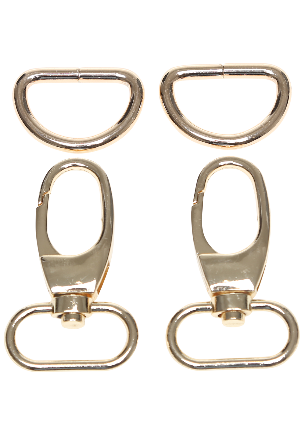 Lobster lock gold 48 mm with Dring 2 pcs Lobster lock w. D