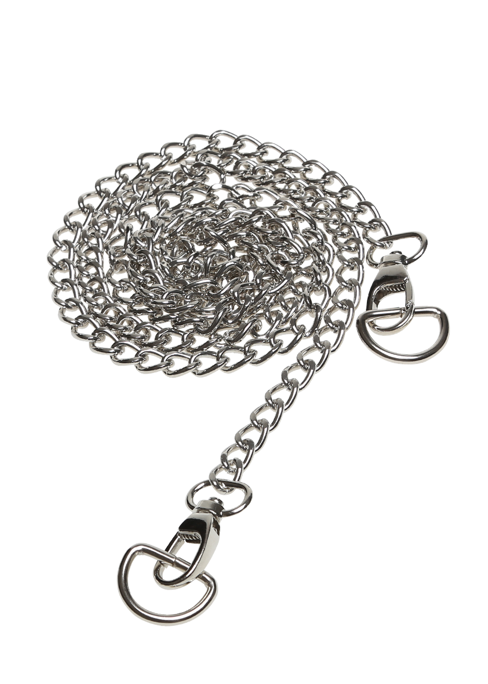 Handbag metal chain silver m. Lobster lock set 120 cm Chain Go