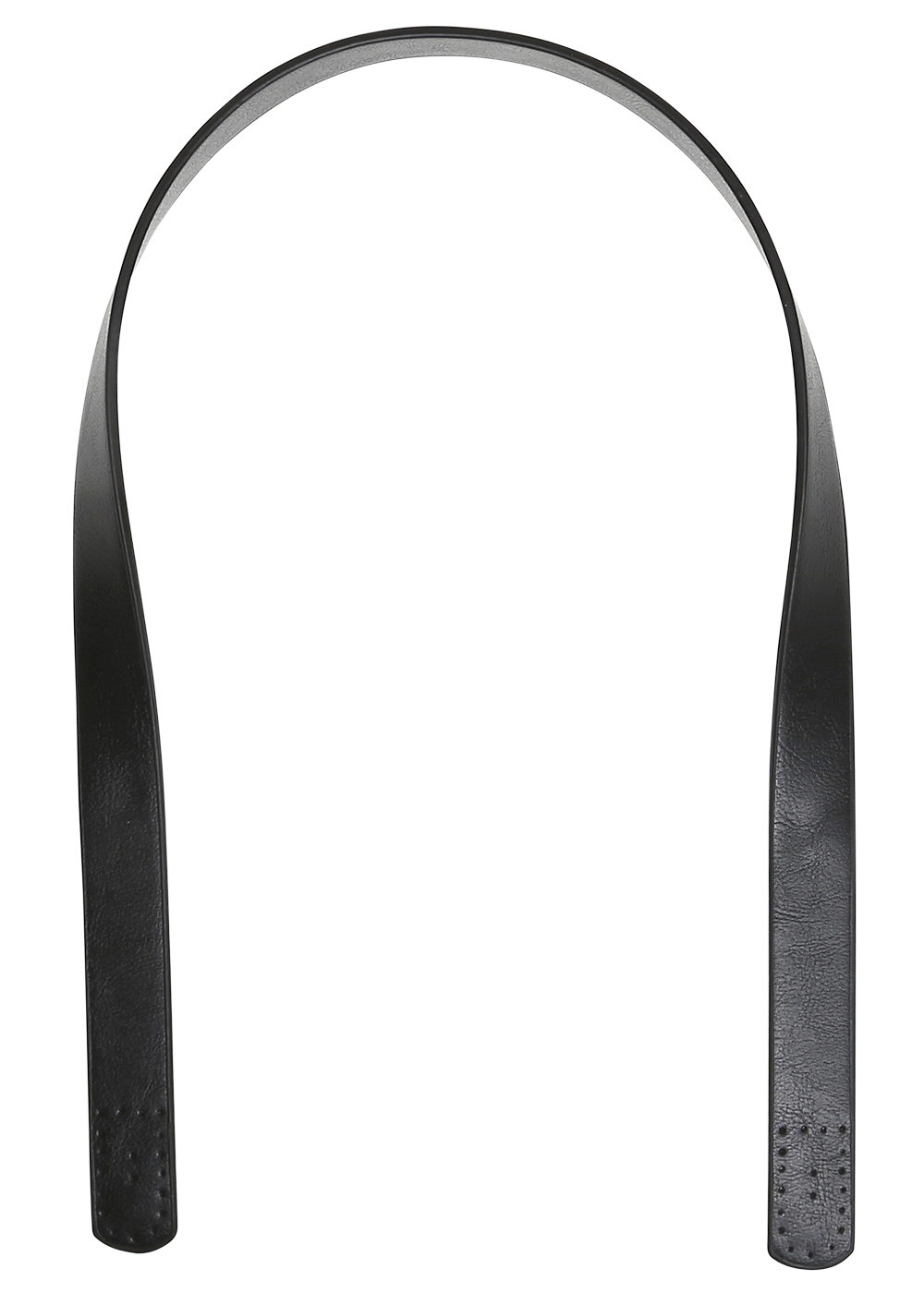 Handbag handles for sewing black, PU leather 80 cm x 18 mm 2 pcs