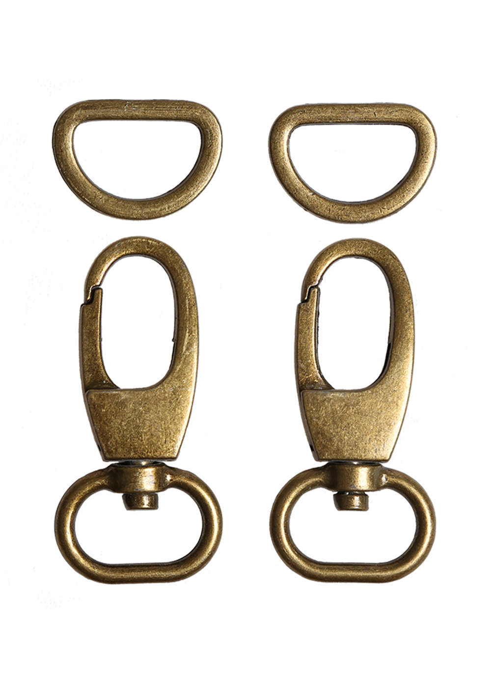 Lobster lock with Dring bronze 55 mm 2 pcs Lobster lock w. D
