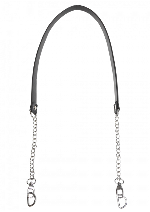 silver chain handbag strap