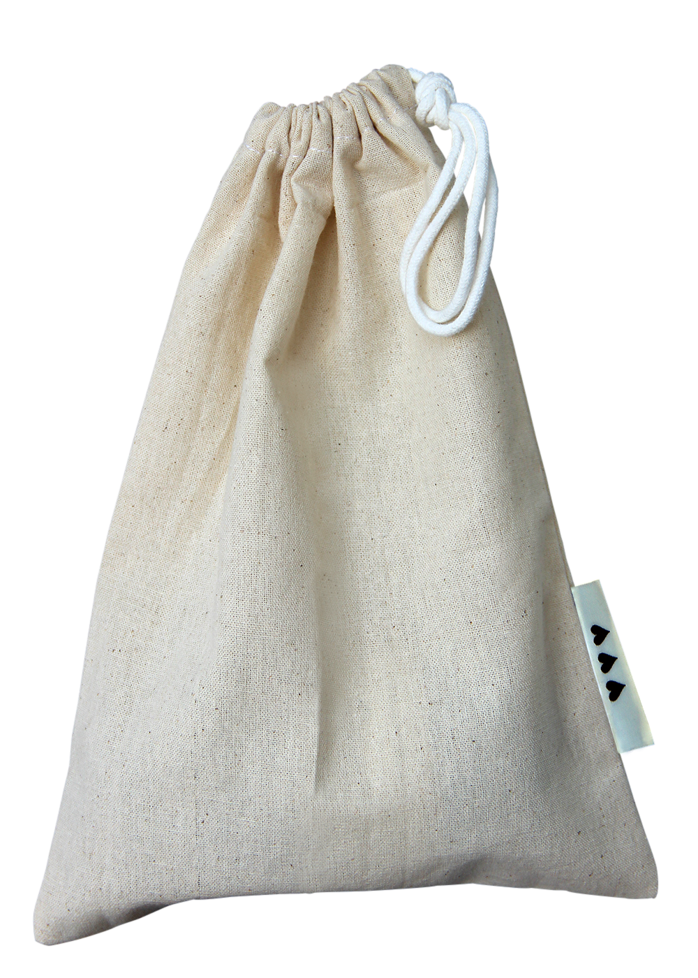 canvas pull string bag